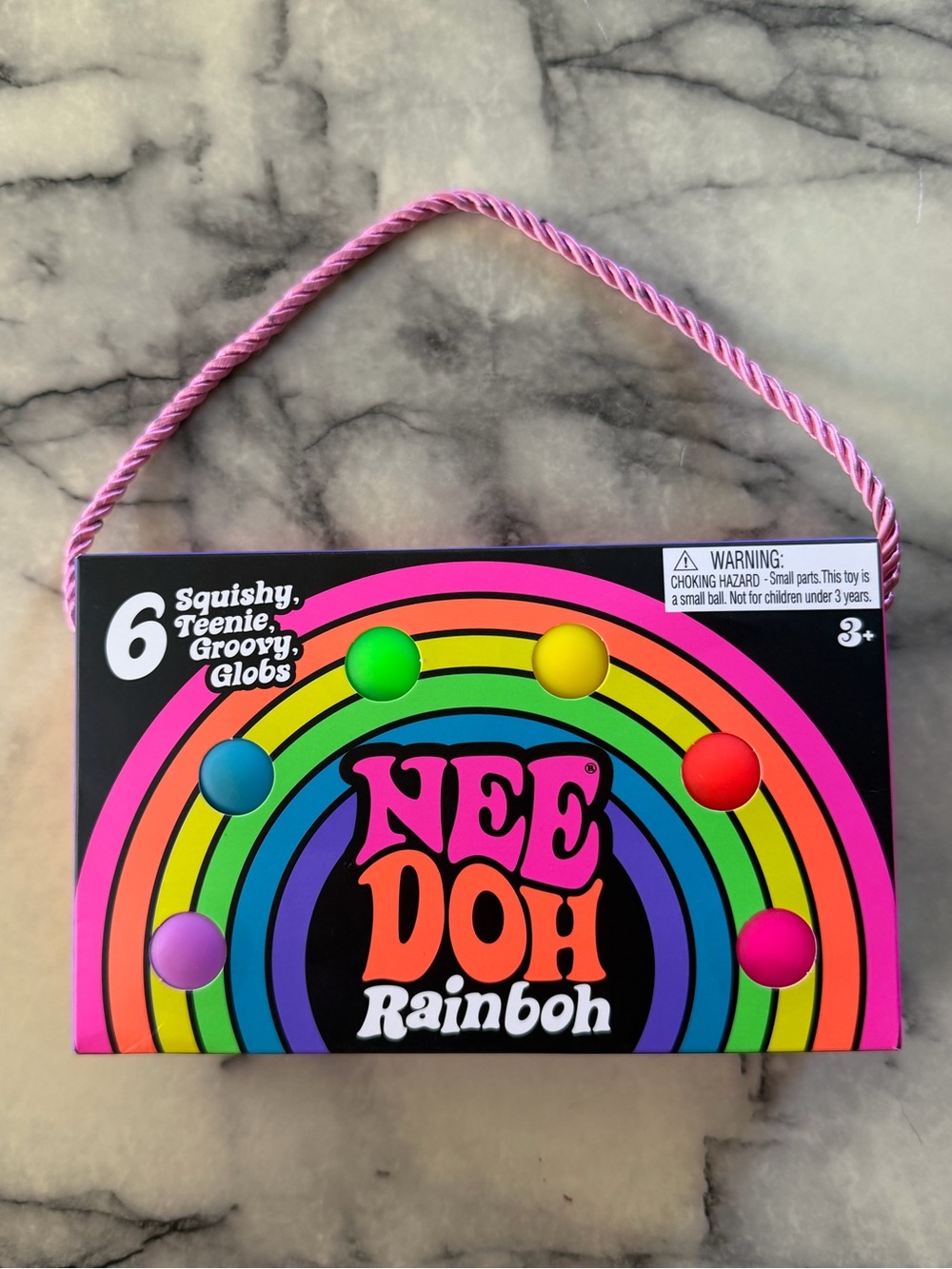 Needoh Rainbow Rainboh Squishy Balls Globs